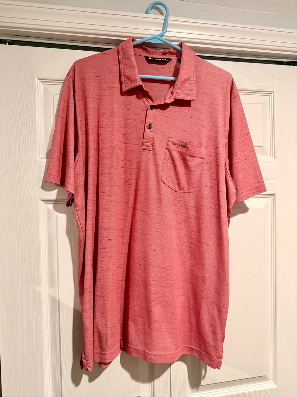 Travis Mathew Men’s Coral Polo Shirt